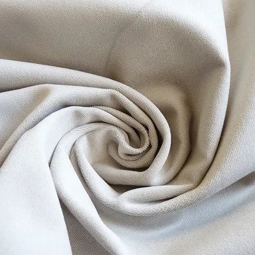 1 yard Remnant : Verona Cotton Velveteen - Pearl Grey