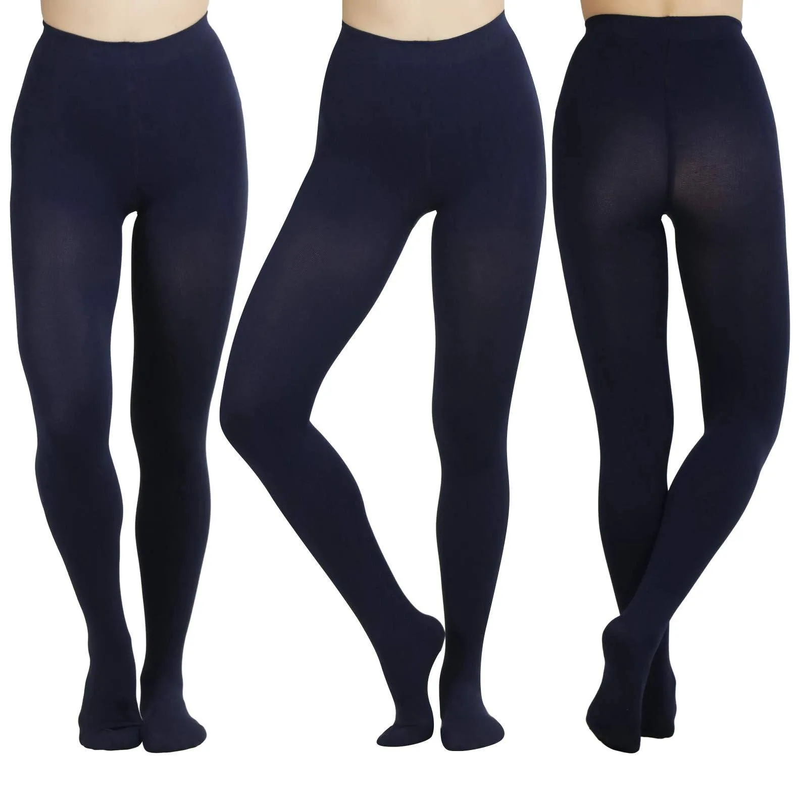 3-Pack: ToBeInStyle Women's Warm Thermal Tights