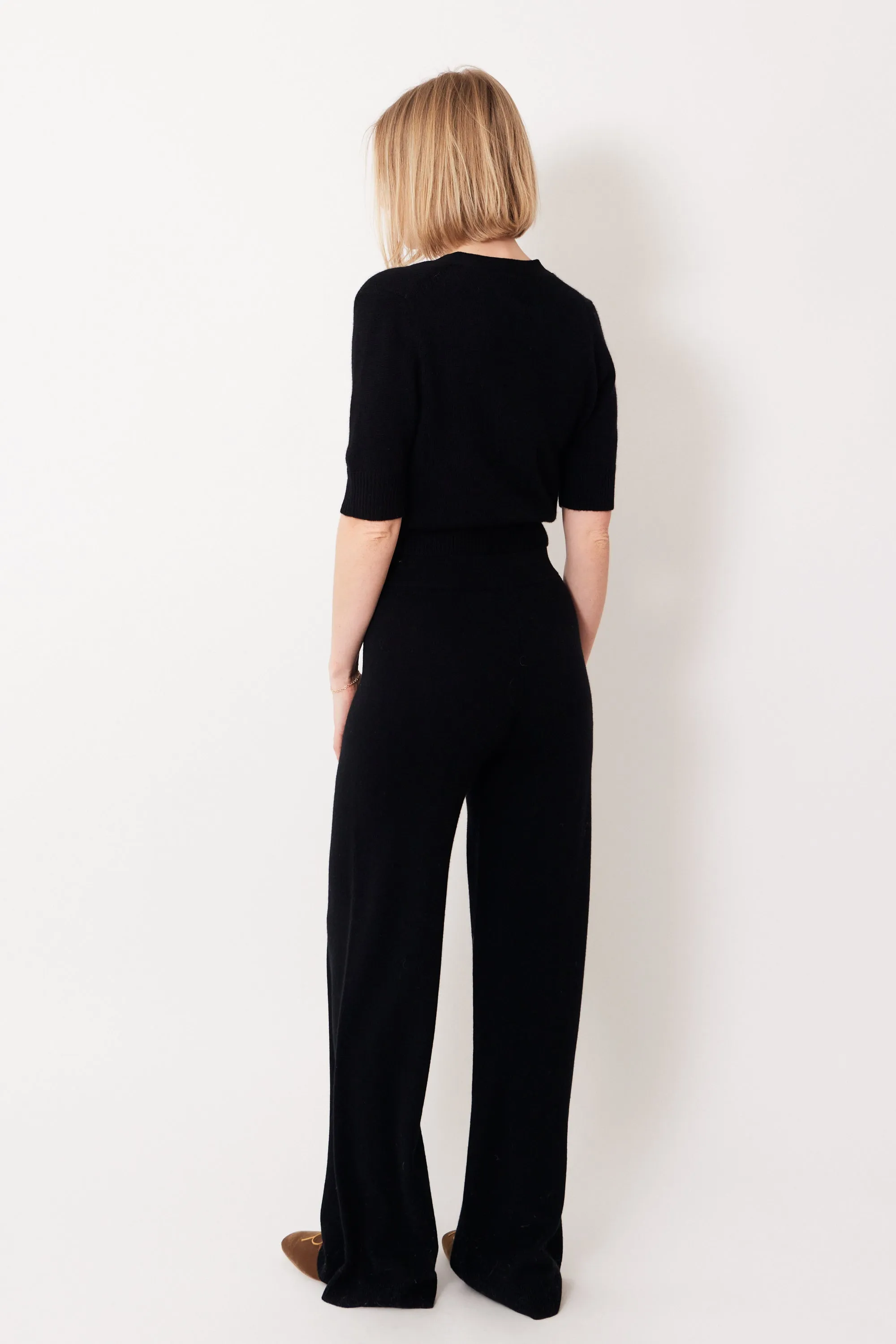 Allude Virgin Wool Cashmere Blend Comfy Trousers