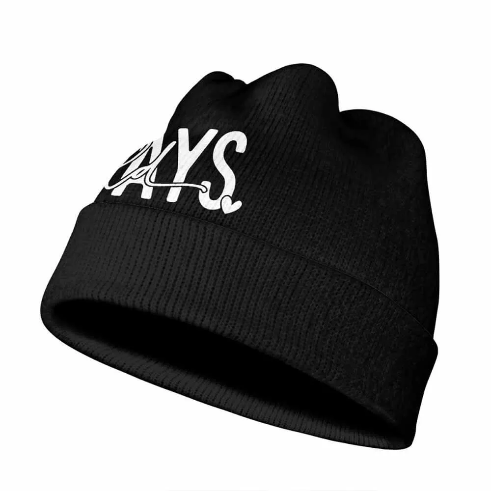 Always Cold English Letters Warm Knitted Beanies Hat