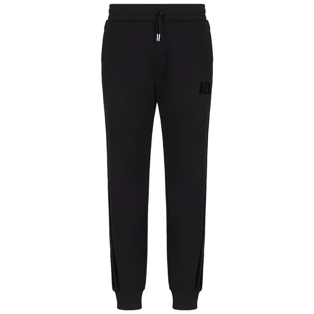 armani exchange velvet black trouser