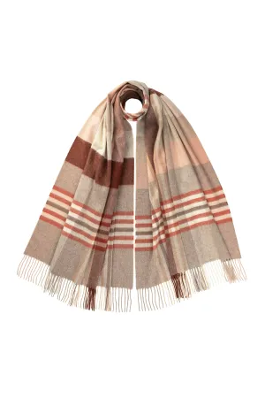 Ash Check Cashmere Stole