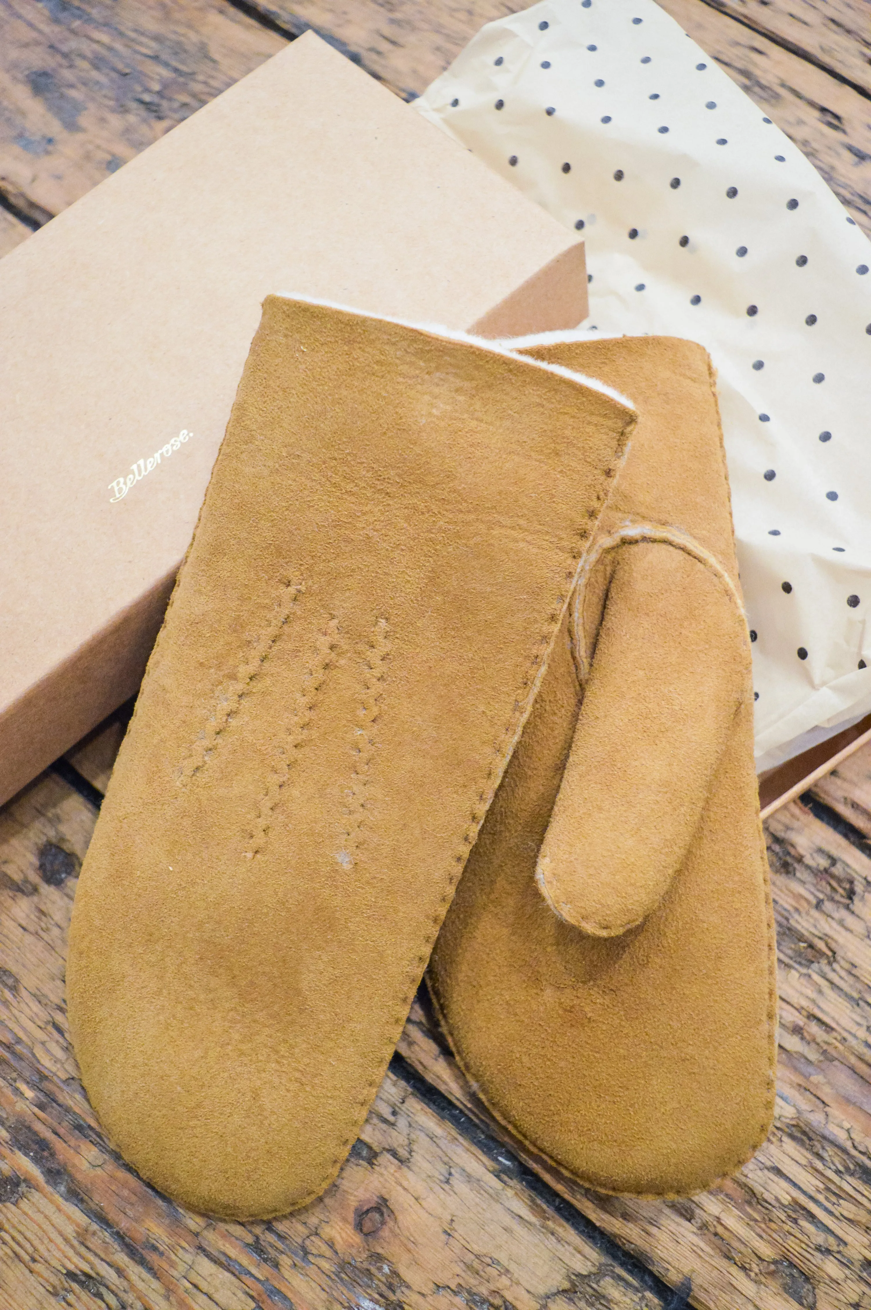 Bellerose Manson Cognac Mittens