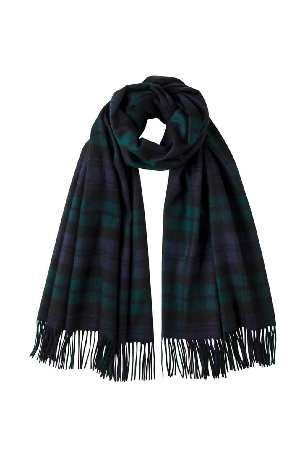 Black Watch Tartan Cashmere Stole