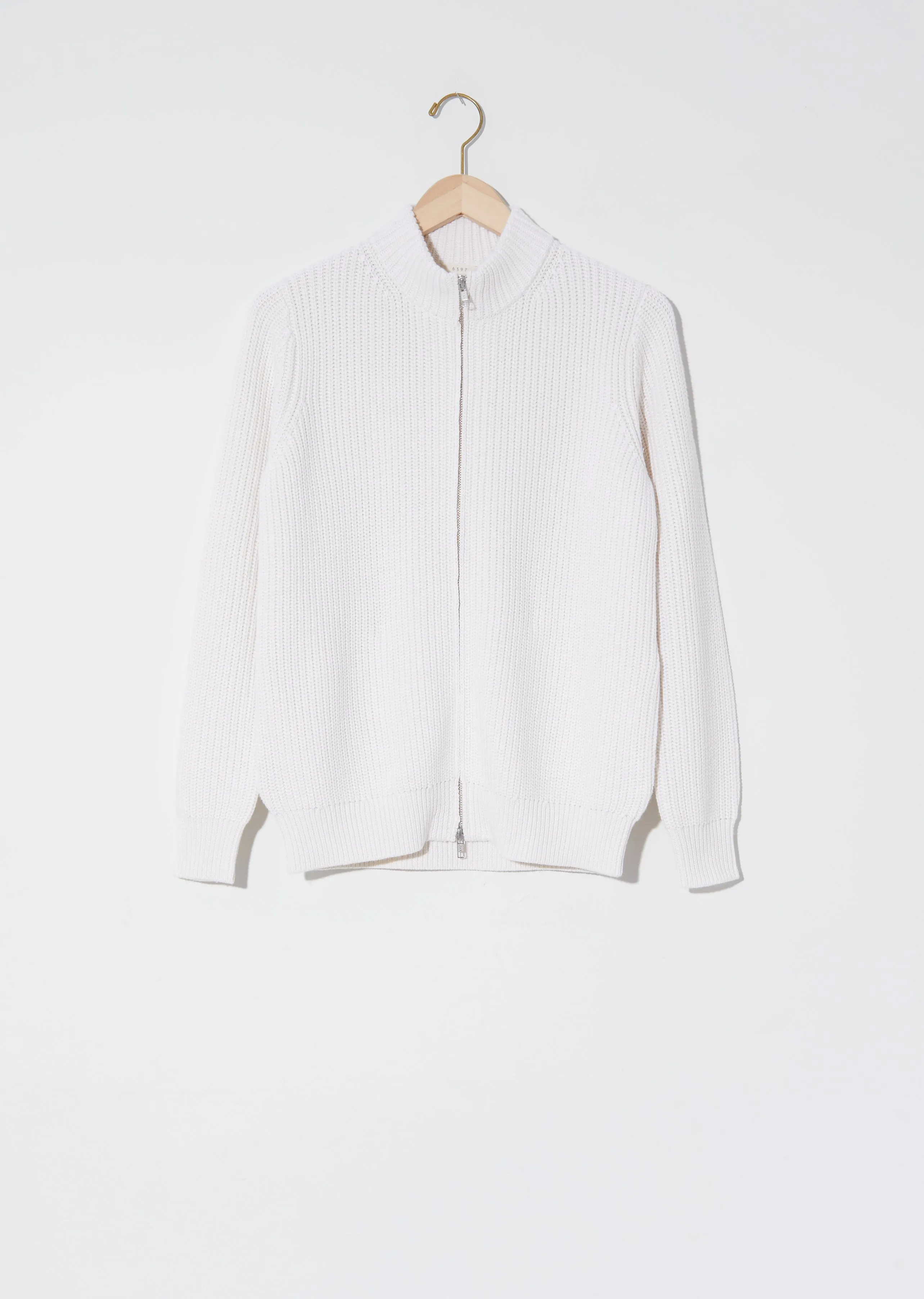 Cotton & Cashmere Zip Cardigan