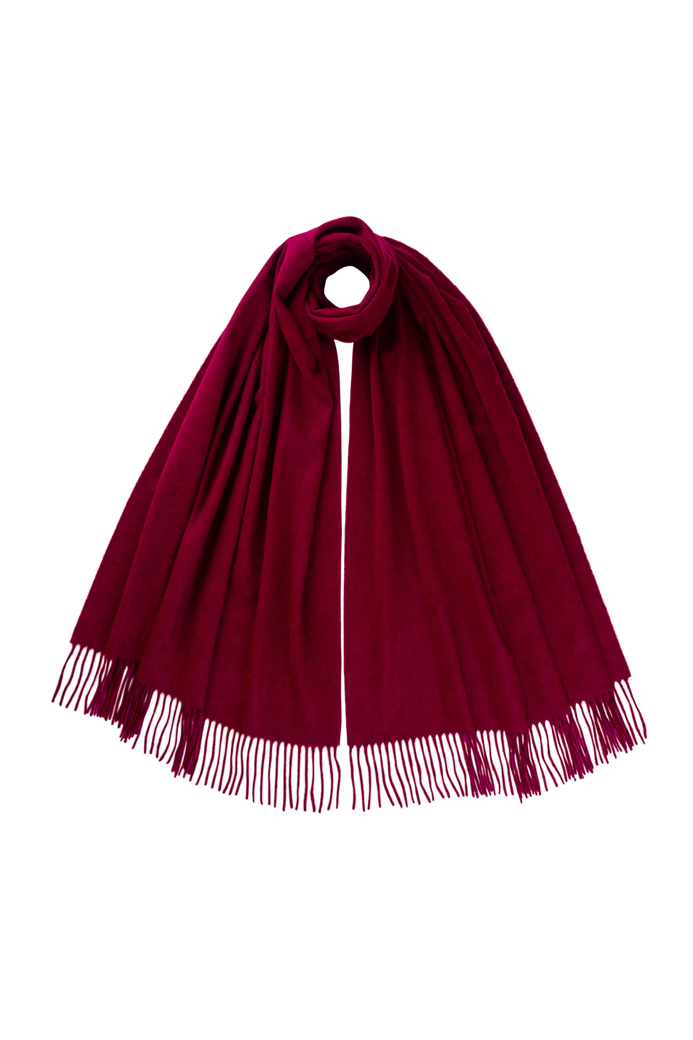 Dark Red Cashmere Stole