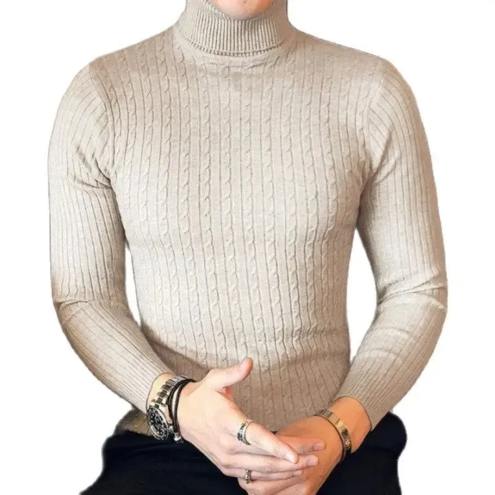 Funki Buys | Sweaters | Men's High Neck Mock Neck Pullovers