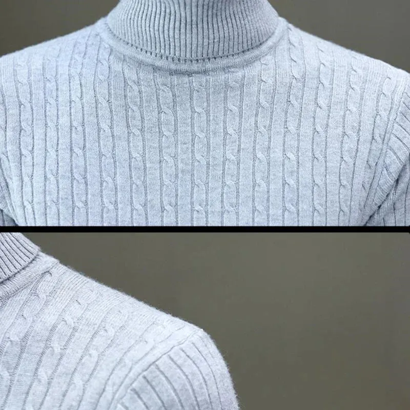 Funki Buys | Sweaters | Men's High Neck Mock Neck Pullovers