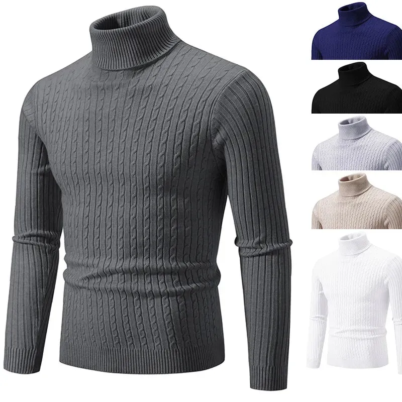 Funki Buys | Sweaters | Men's High Neck Mock Neck Pullovers