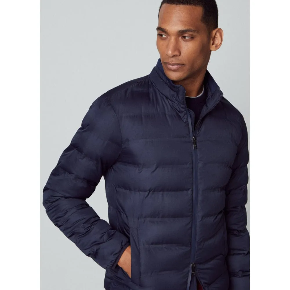 Hackett Lightweight Motto Jacket in Navy