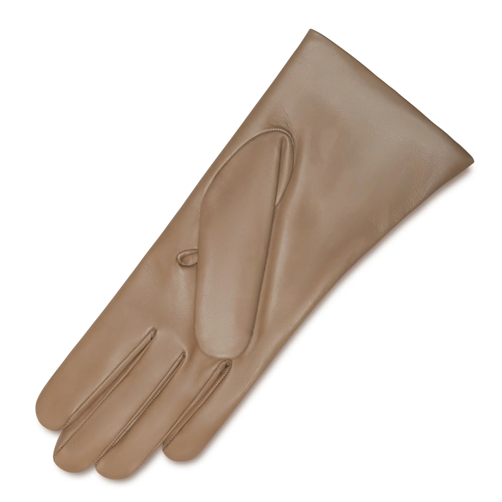 Honoré Eleanor taupe goatskin leather gloves