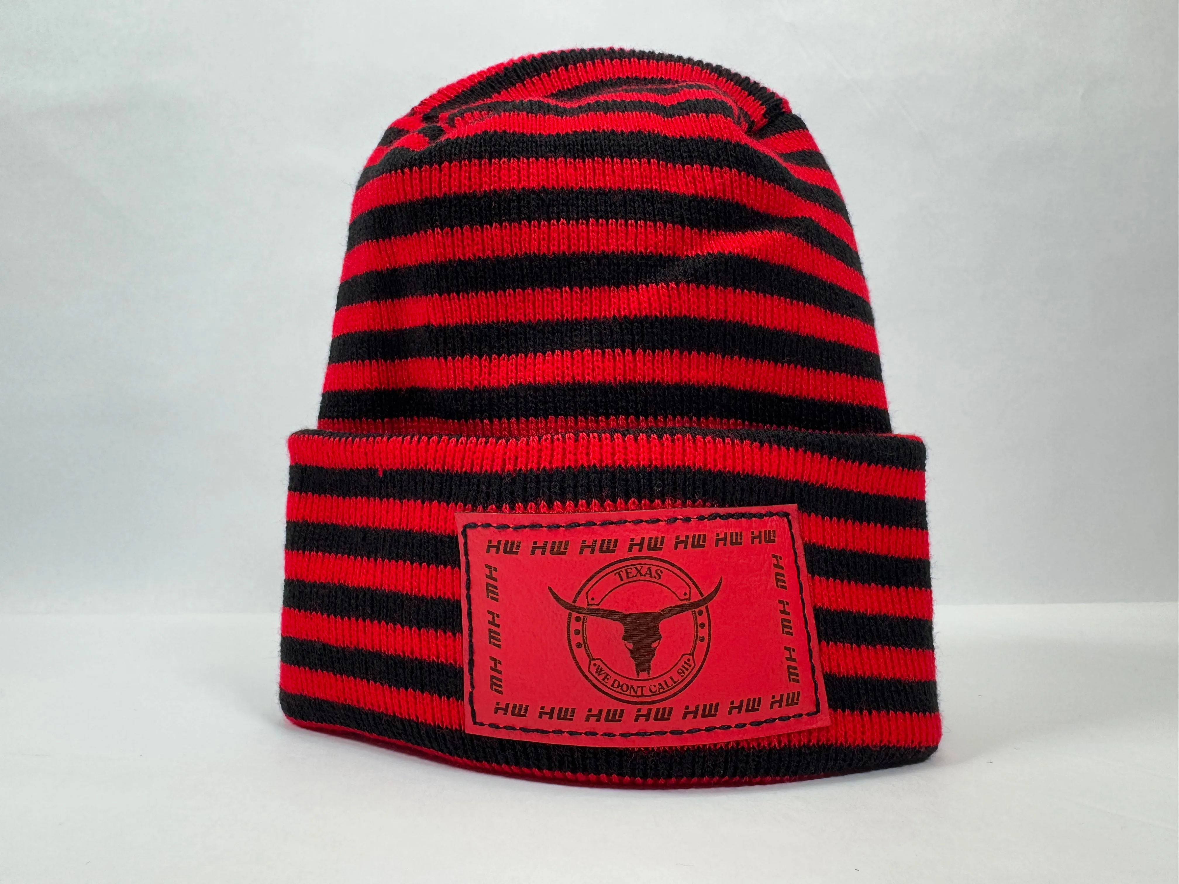 HW "Texas" RoRo Cuffed Beanie  "We Don't Call 911"- Made in USA Hats (Limited Edition)