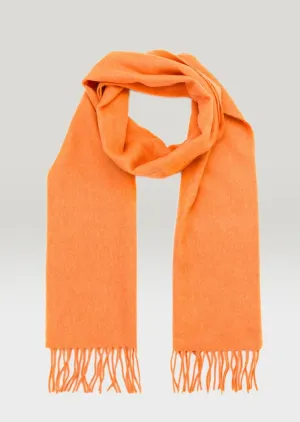 John Hanly Merino Scarf | Tangerine