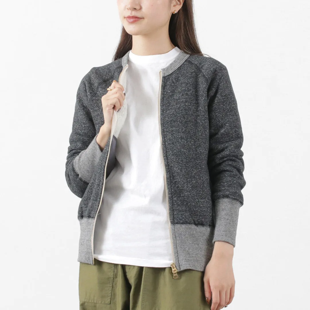 KEPANI / Crew Neck Full Zip Sweat Jacket