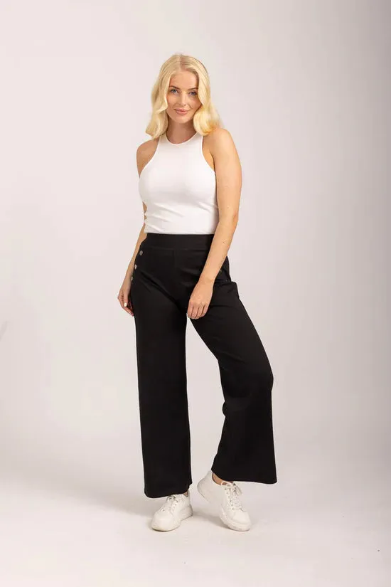 Mudflower Ponte Wide Leg Trousers