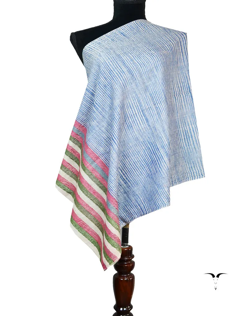 multicoloured striped pashmina stole 8492