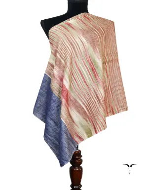 multicoloured striped pashmina stole 8496