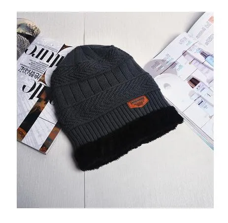 Neck Warmer Scarf Casual Warm Knitted Winter Beanie