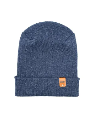 NEW HAAKWEAR Theta-Stitch Cuffed Beanie - Designed and Made in USA (Patent Pending Design) - Denim Blue