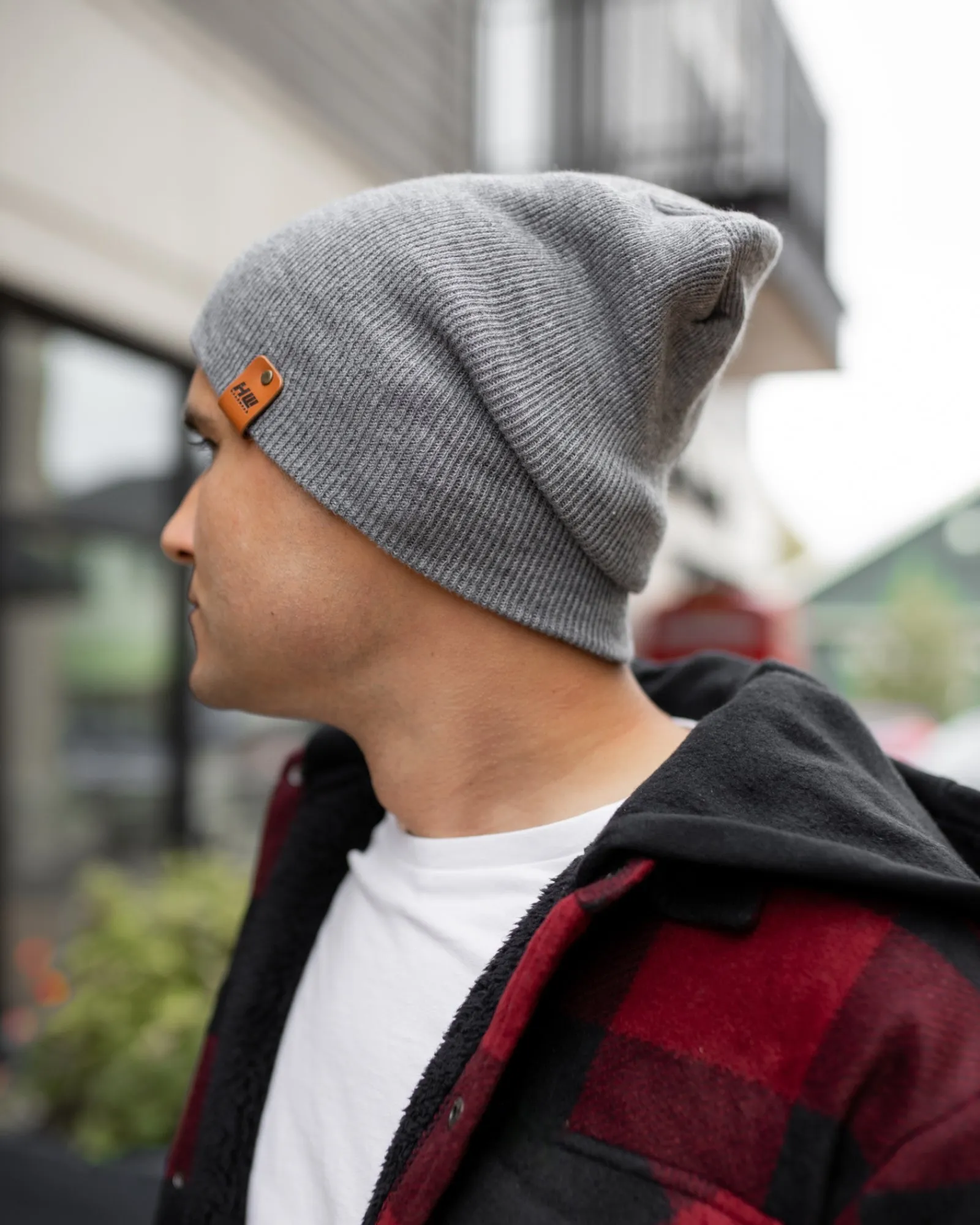 NEW HAAKWEAR Theta-Stitch Cuffed Beanie - Designed and Made in USA (Patent Pending Design) - Koala Gray