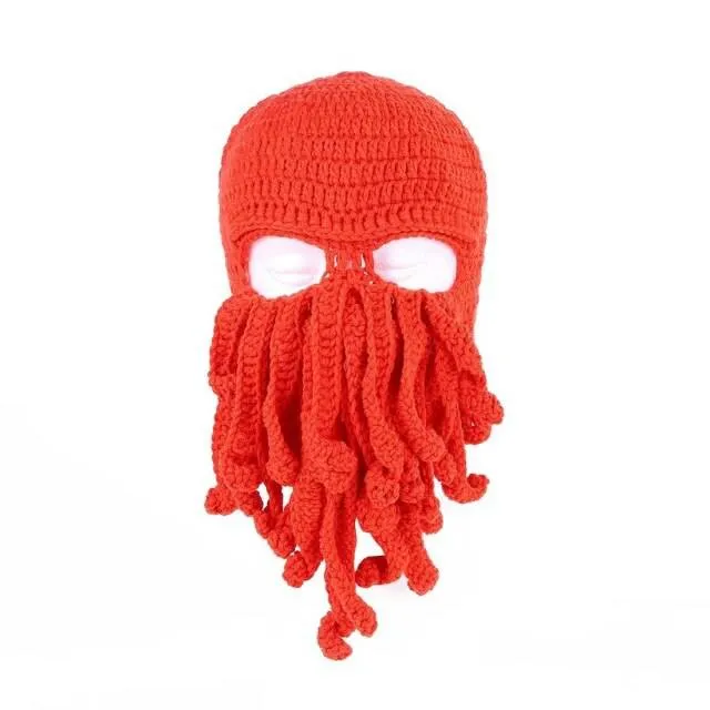 Octopus Knitted Handmade Hat