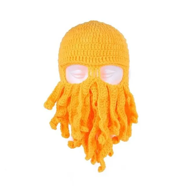 Octopus Knitted Handmade Hat