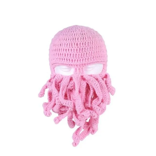 Octopus Knitted Handmade Hat