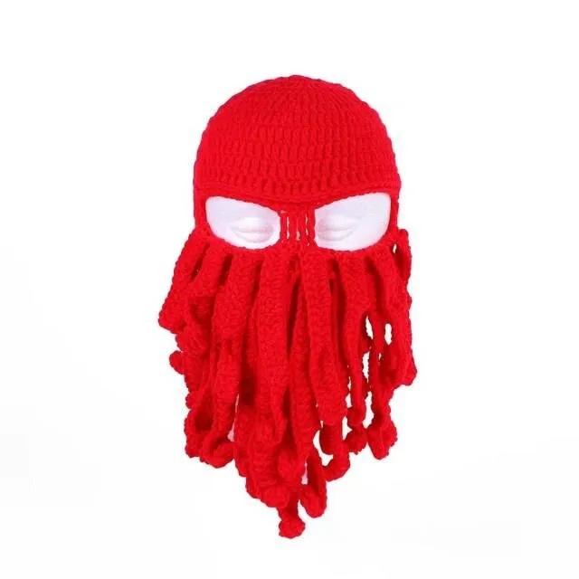 Octopus Knitted Handmade Hat