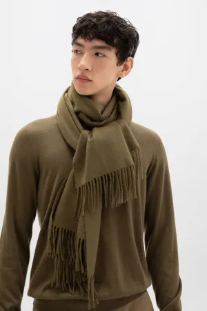 Olive Cashmere Stole