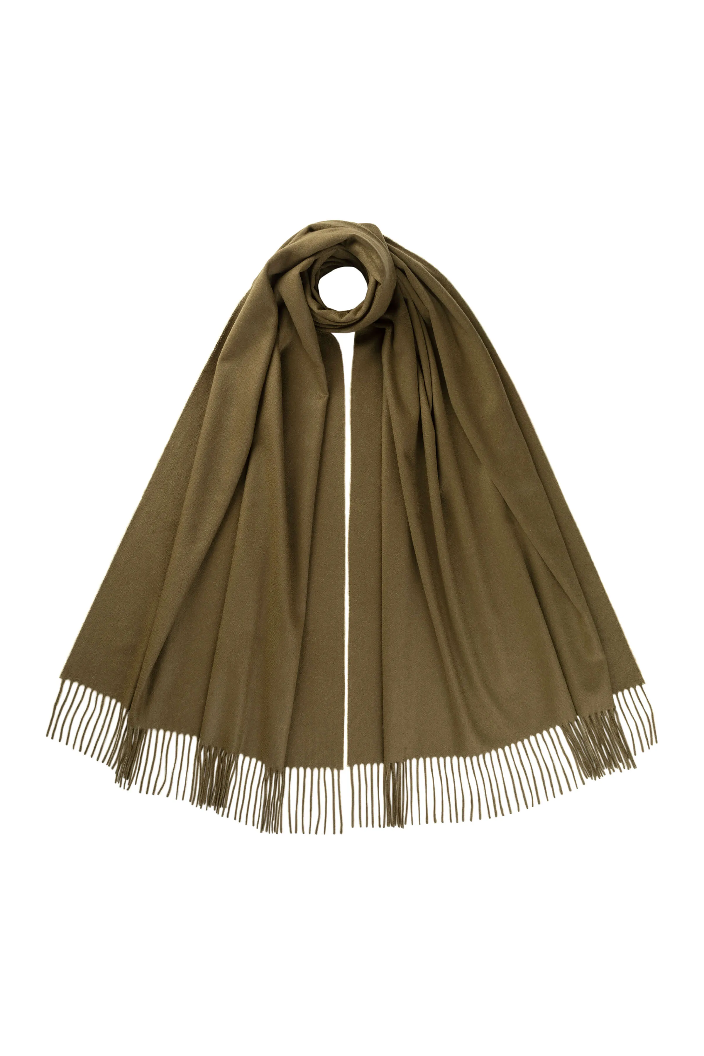 Olive Cashmere Stole