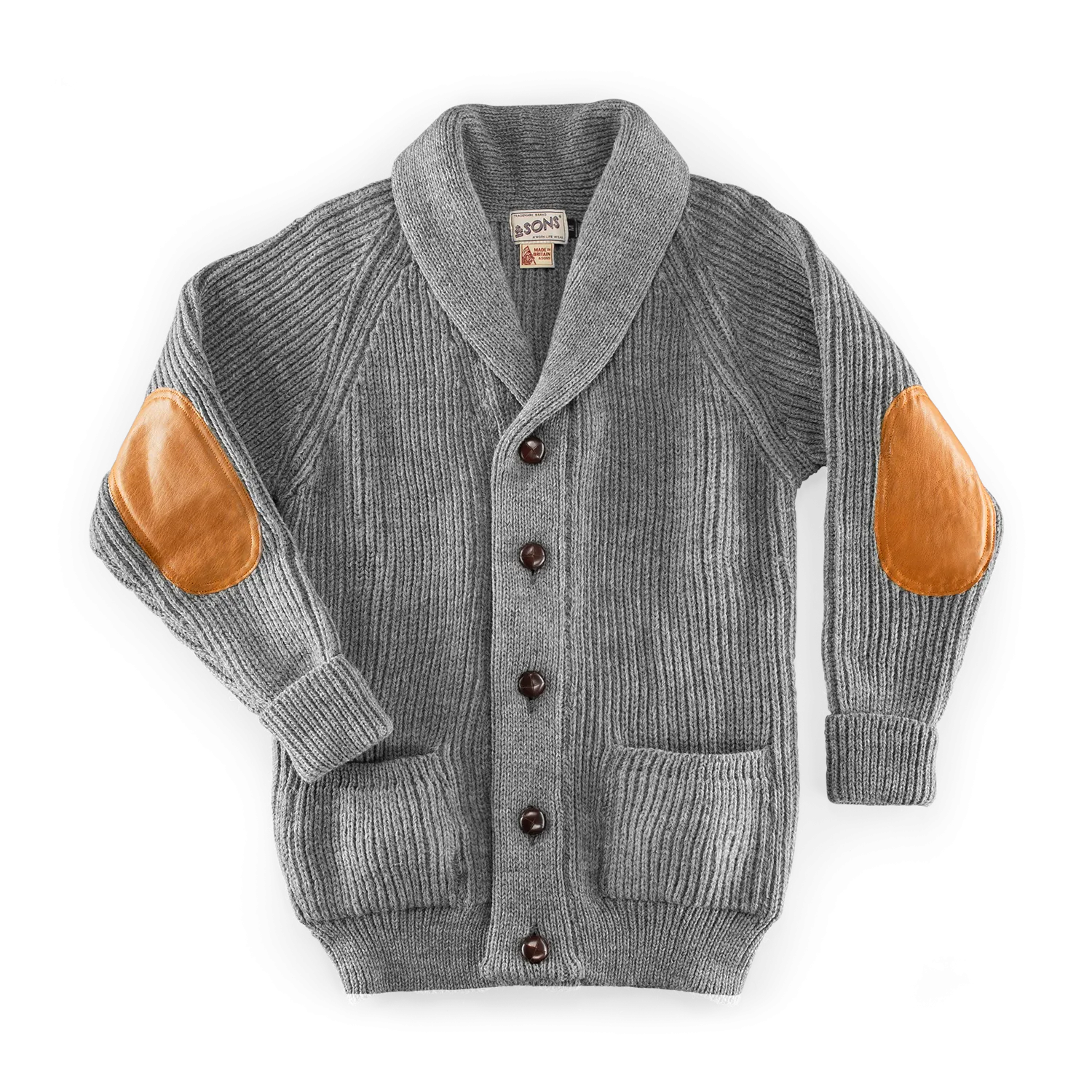 Pioneer British Wool Cardigan Grey