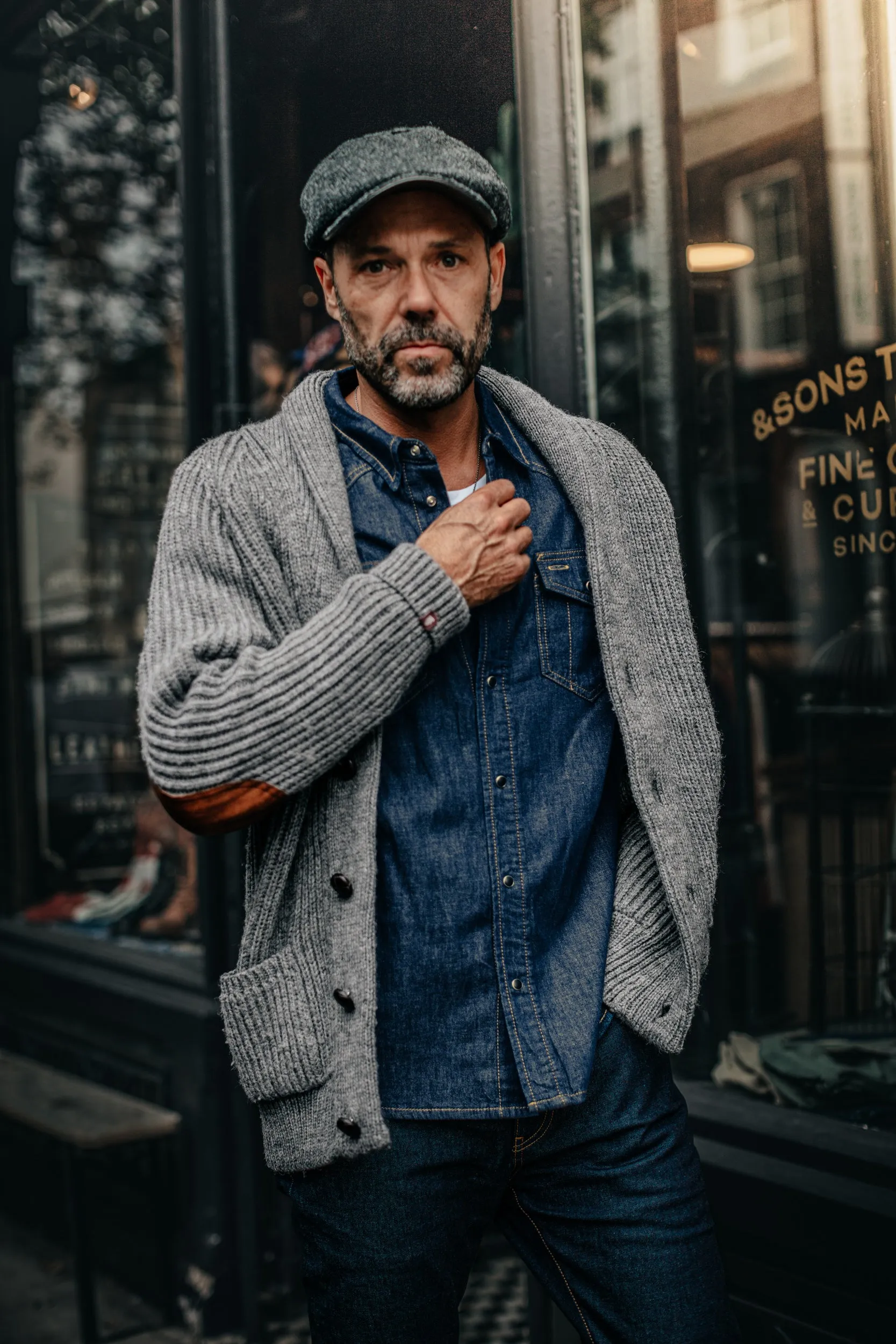 Pioneer British Wool Cardigan Grey