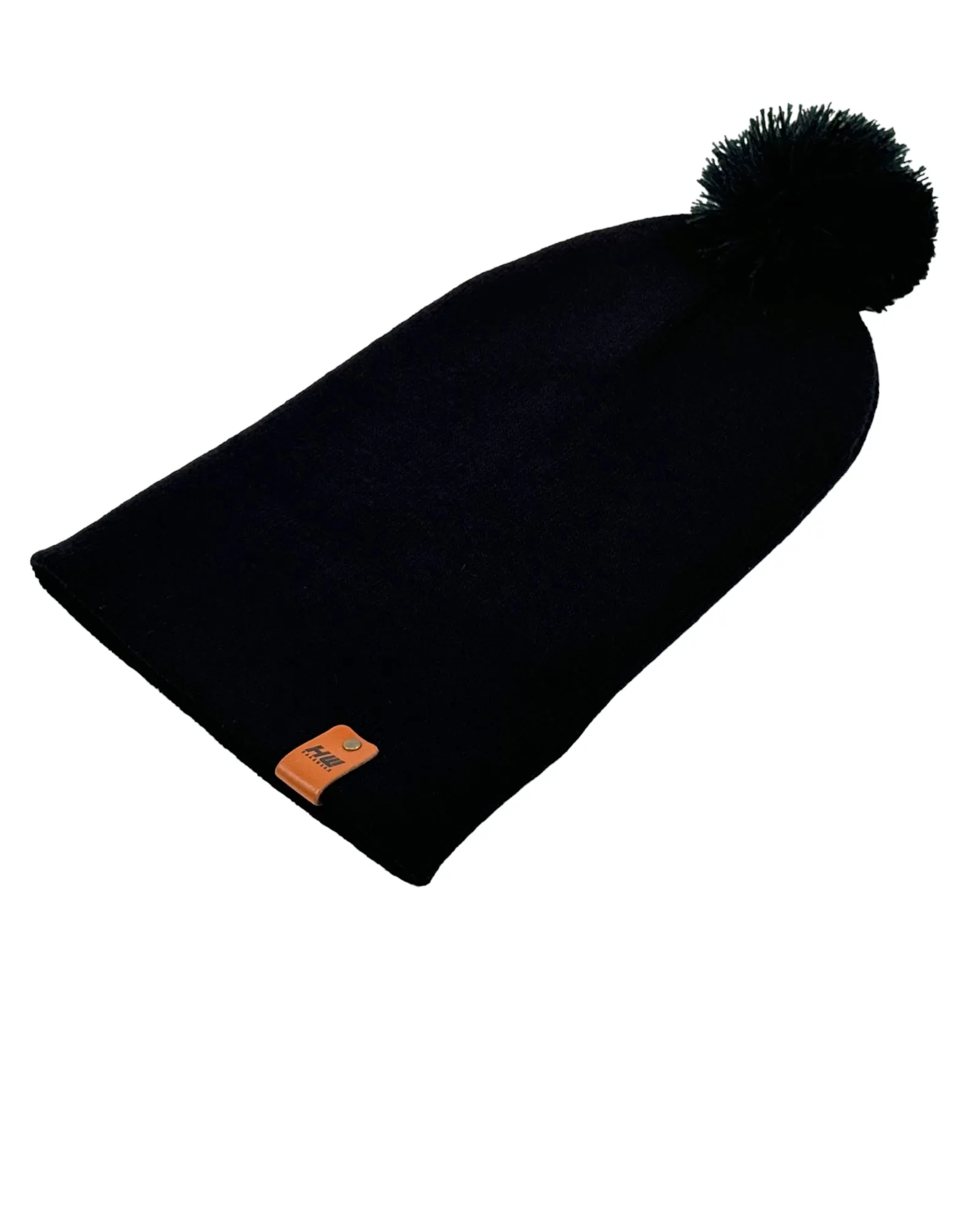 PTD 106 HAAKWEAR Pom Pom Beanie - Made in USA - Black