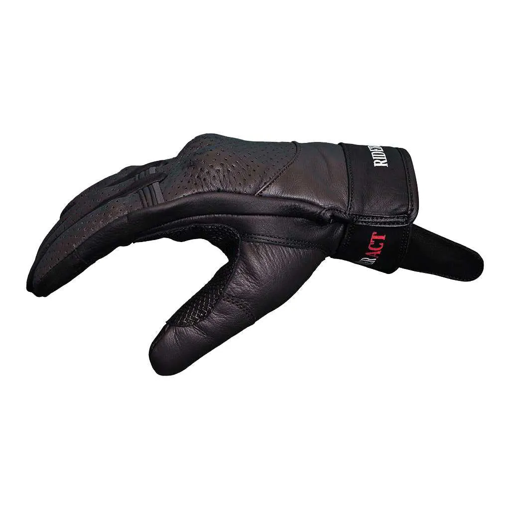 RIDERACT® Men Leather Motorcycle Gloves BRONA Riding Gloves