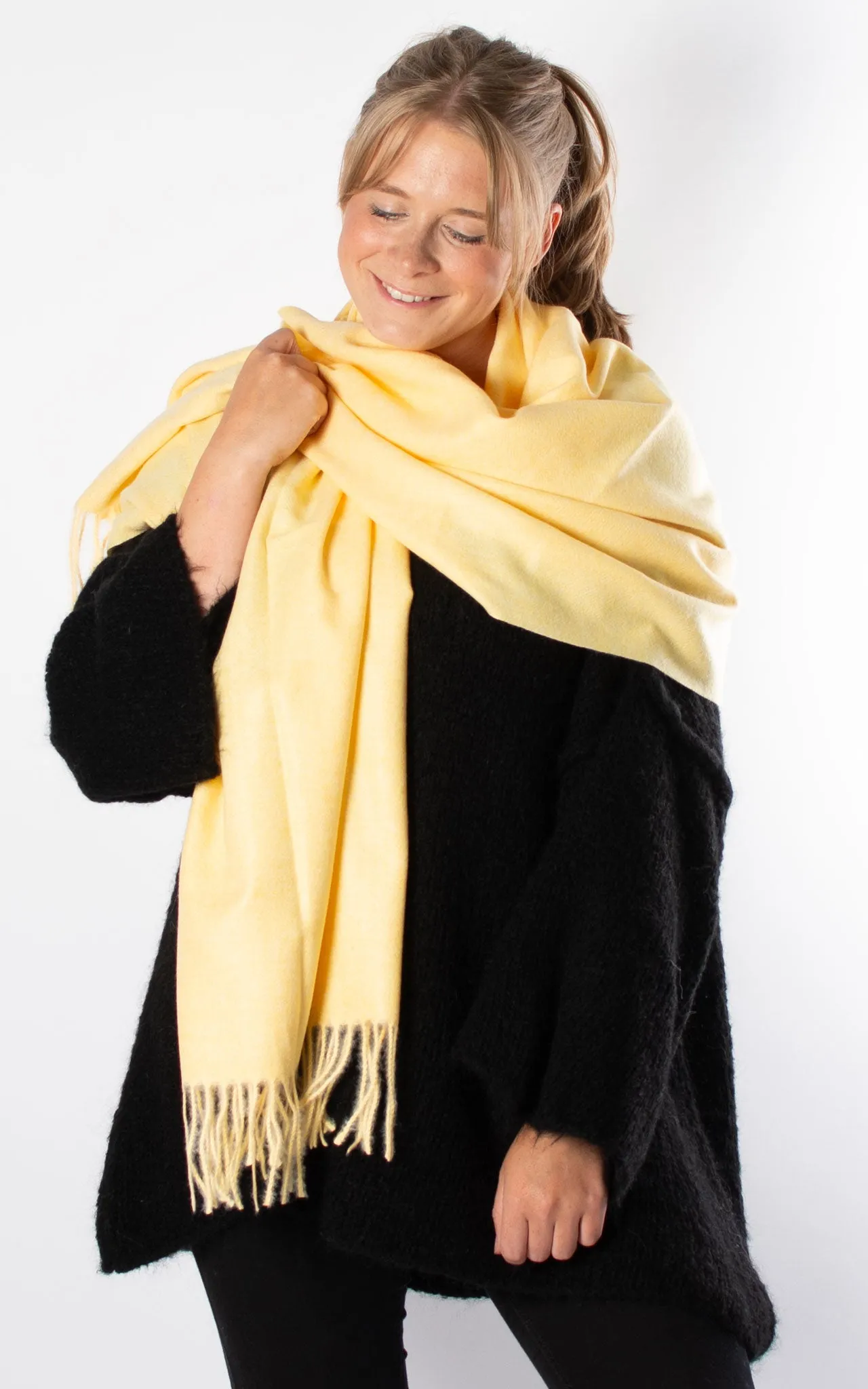 Soft Knit Scarf | Yellow