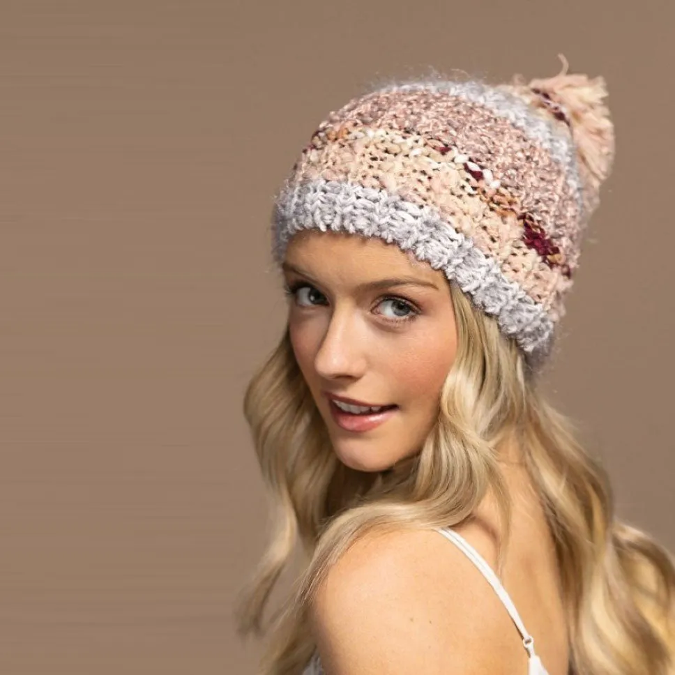 Striped Knitted Beanie