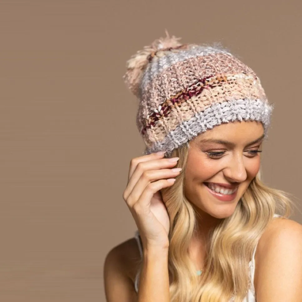 Striped Knitted Beanie