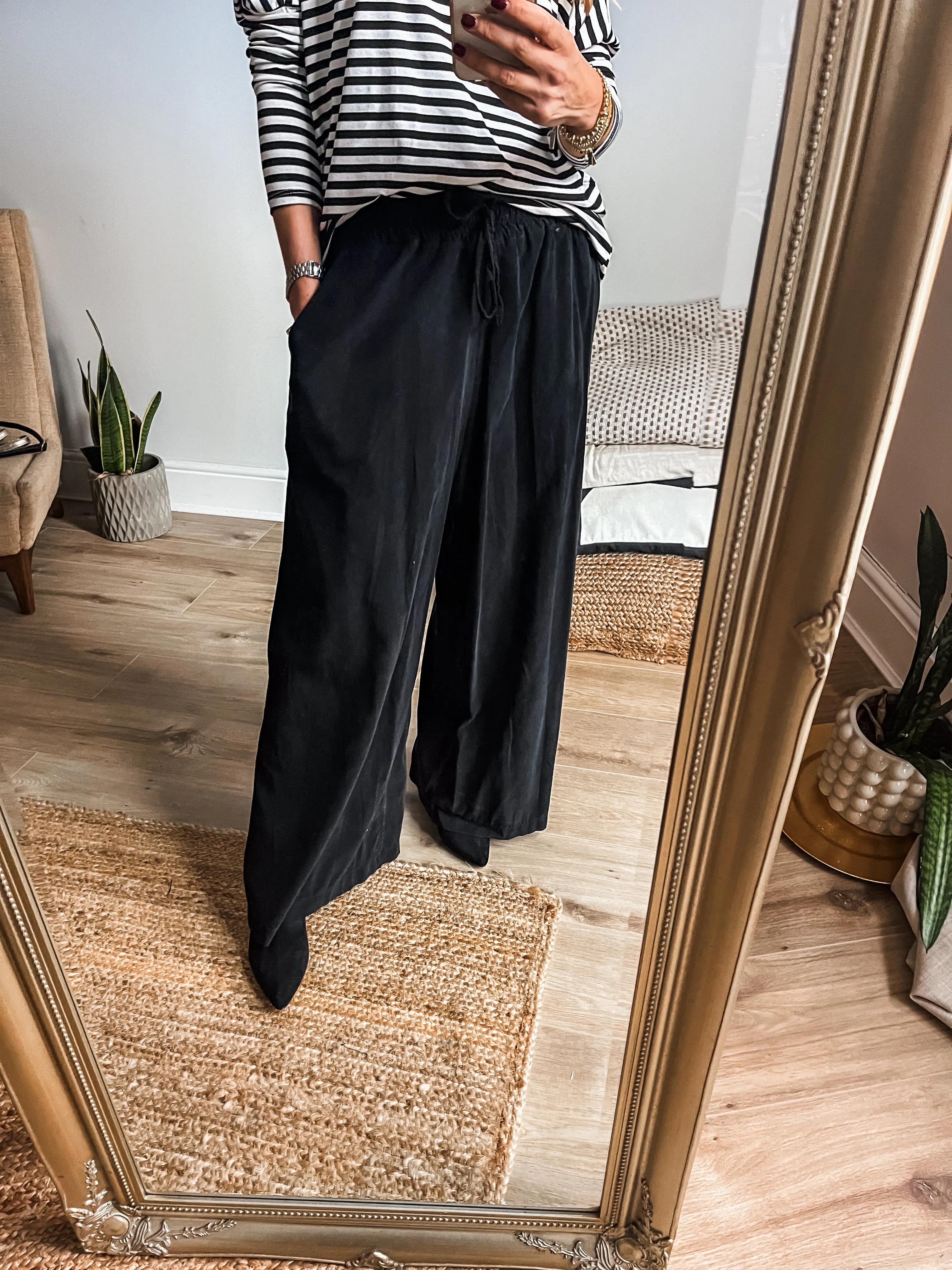 Wide Leg Cord Trousers