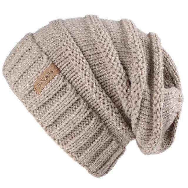 Winter Knitted Slouchy Casual Warm Knitted Winter Beanie