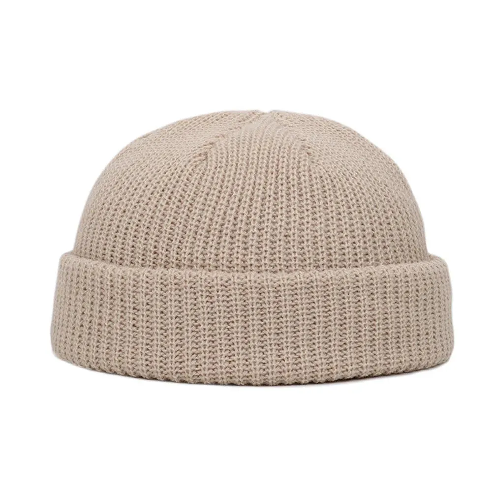 Winter Warm Beanies Female Wool Knitted Skull Cap